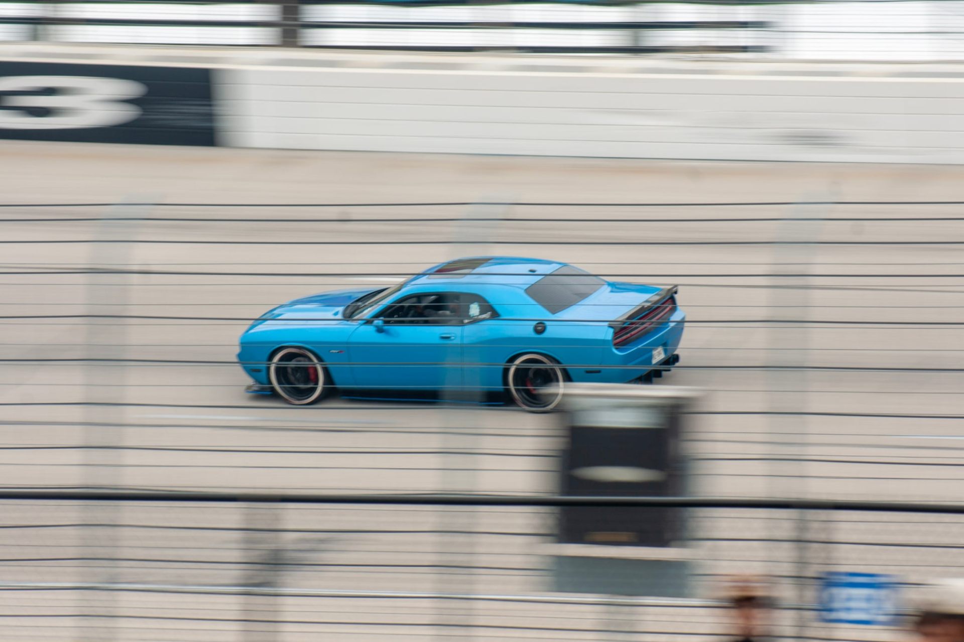 Blue Challenger Speedway — Cars automotive photography by Tri City Media
