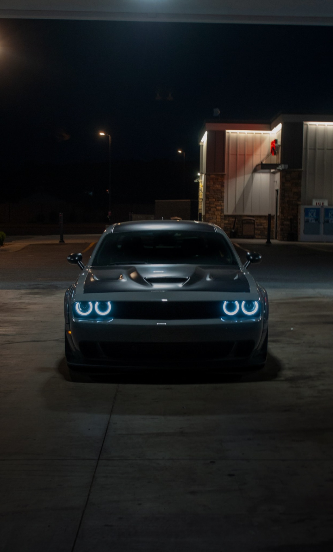 Challenger Hellcat — Night Shoots automotive photography by Tri City Media