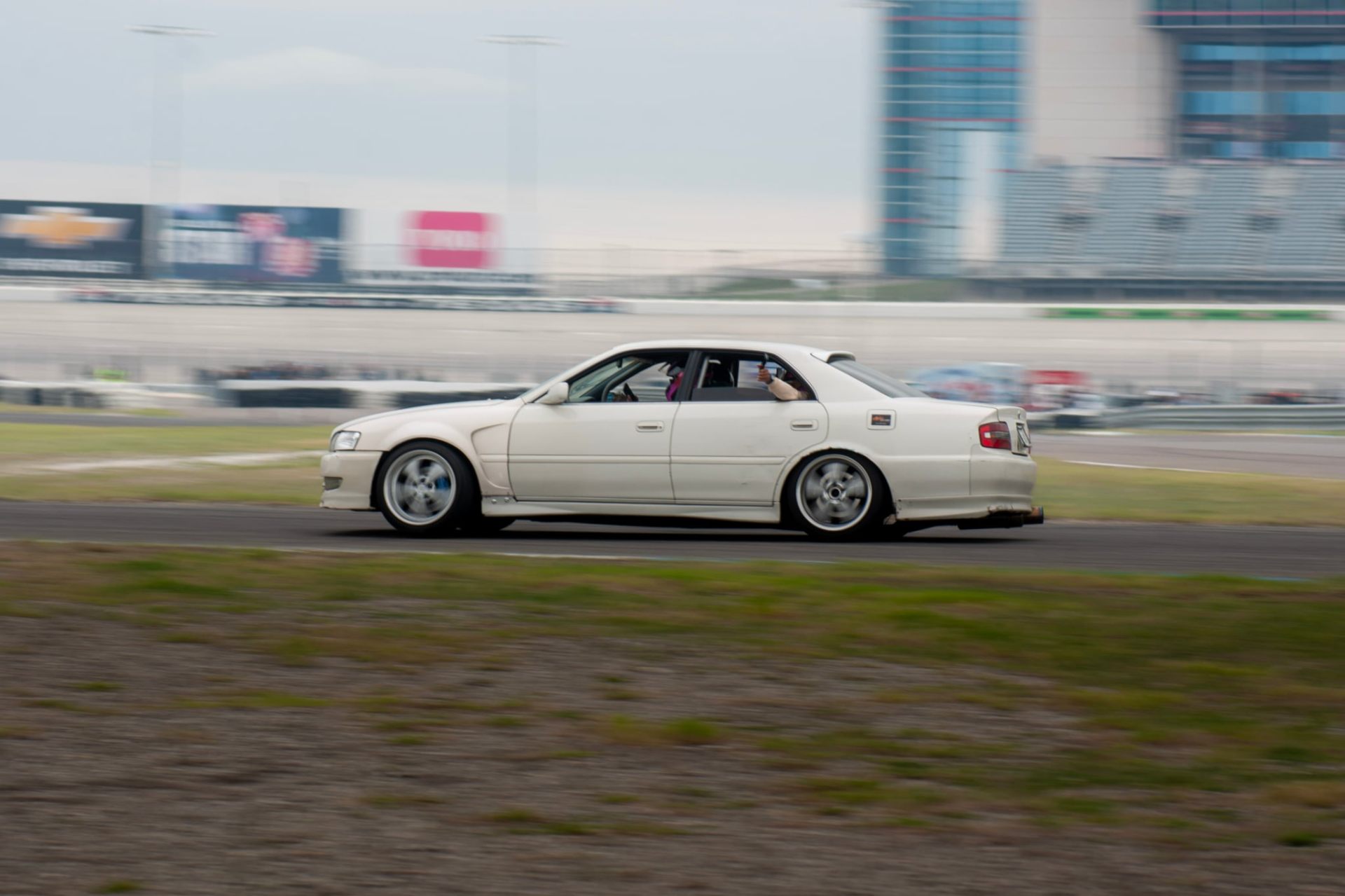 White Chaser Track — Drift Events automotive photography by Tri City Media