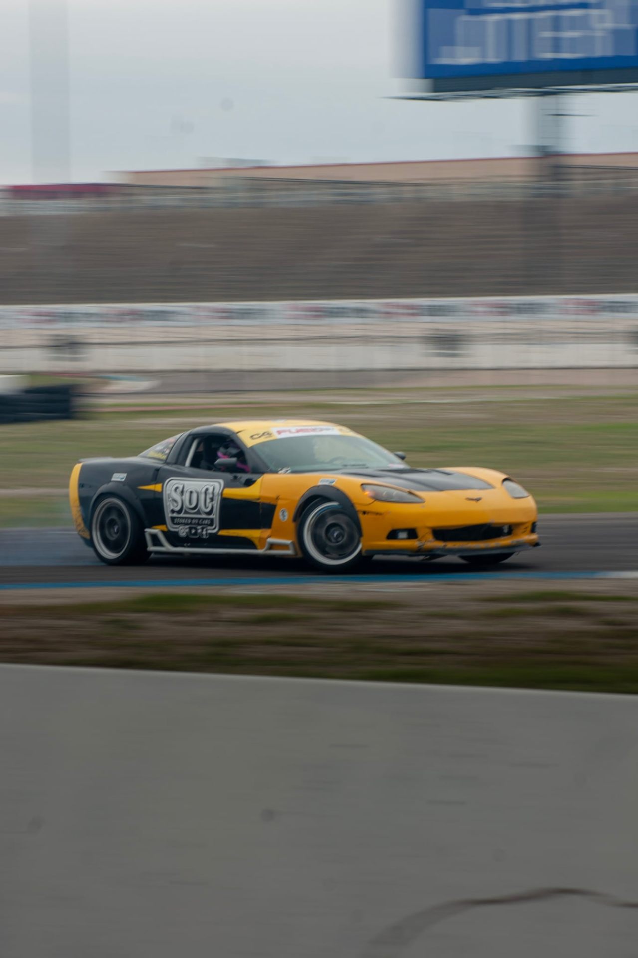 SoC Corvette Track — Drift Events automotive photography by Tri City Media
