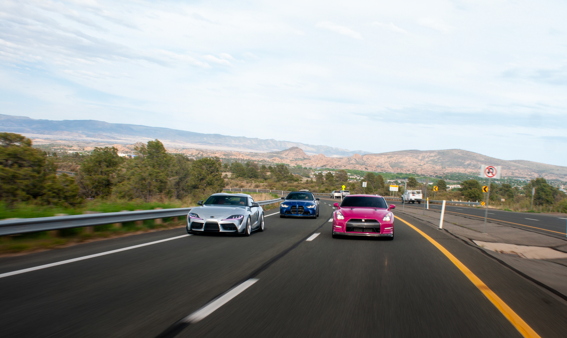 Highway Trio — Group Shoots automotive photography by Tri City Media